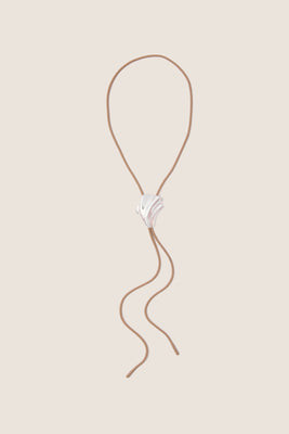 High Polish Silver Lydia Bolo Tie Necklace | Tuckernuck (US)