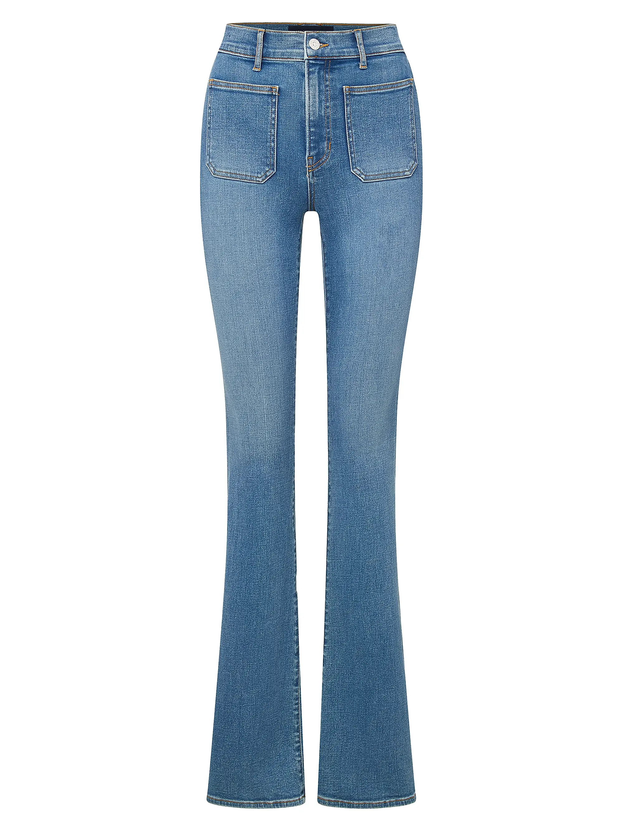 Beverly Skinny Flare Patch Pocket Jeans | Saks Fifth Avenue