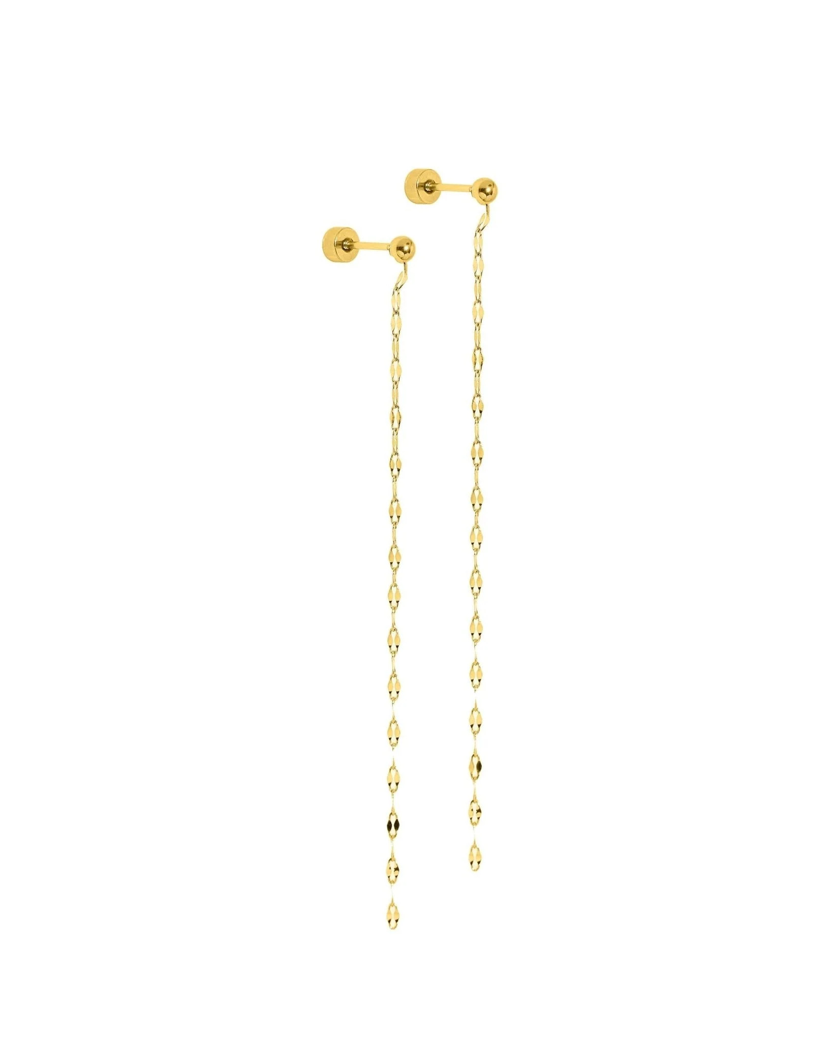 Screwback Stud Earrings - Devin Duster Gold | LINNY CO LLC
