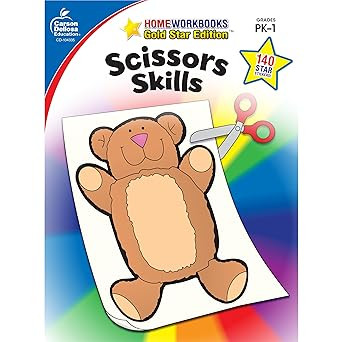 Carson Dellosa Scissor Skills Activity Book for Kids Ages 3-5, Colorful Animals, Shapes, and Line... | Amazon (US)