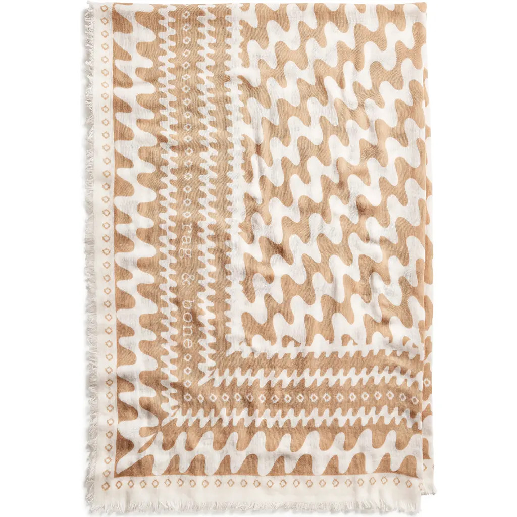 rag & bone Astra Swiggly Scarf in Vanilla at Nordstrom | Nordstrom