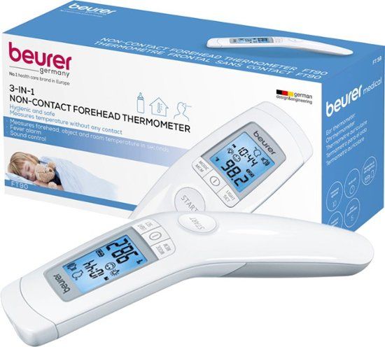 Beurer 3-in-1 Non-contact Thermometer White FT90 - Best Buy | Best Buy U.S.
