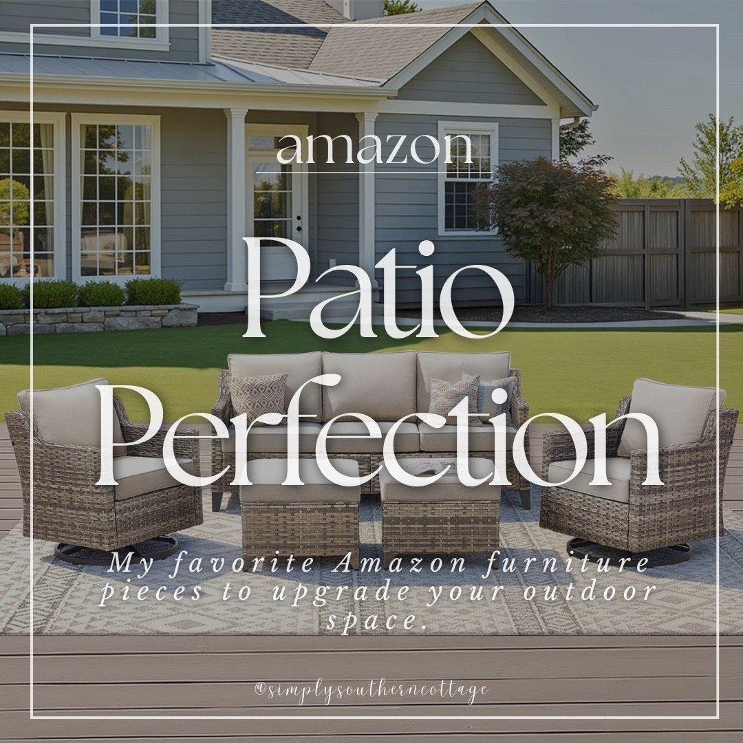 Patio Perfection: My favorite Amazon furniture pieces to upgrade your outdoor space.
-
-
-
home, home decor, patio decor, outdoor decor, outdoor furniture, patio, outdoor pillows, seasonal decor, spring decor, flowers, floral print, spring finds, amazon decor, amazon home 

#LTKSeasonal #LTKHome