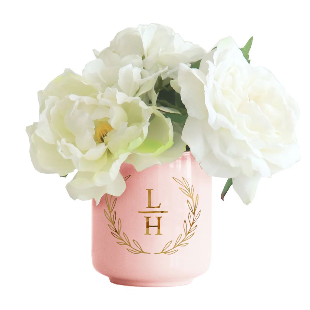 Laurel Monogram Vase | Lo Home by Lauren Haskell Designs