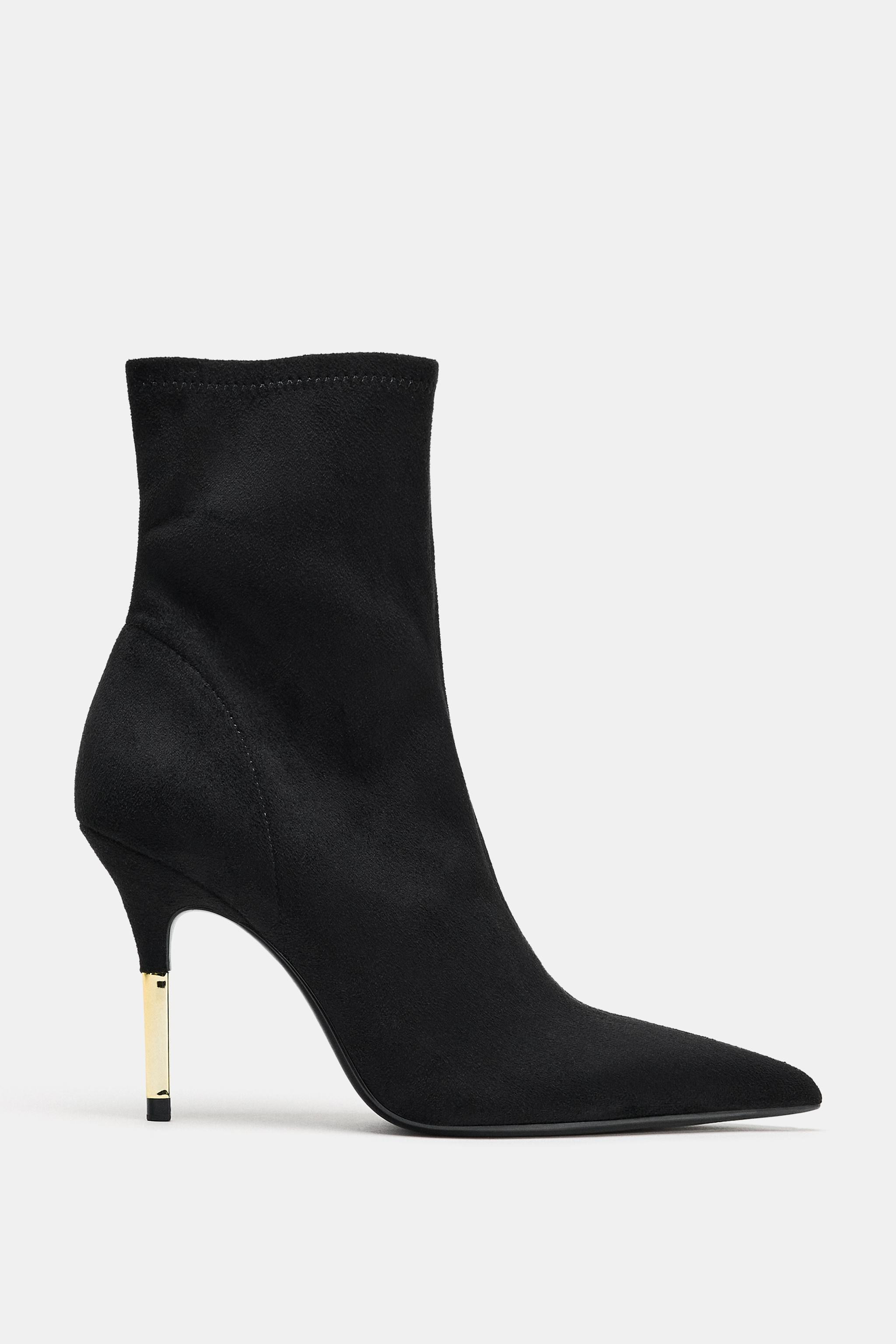 HEELED ANKLE BOOTS WITH METAL DETAIL | Zara US