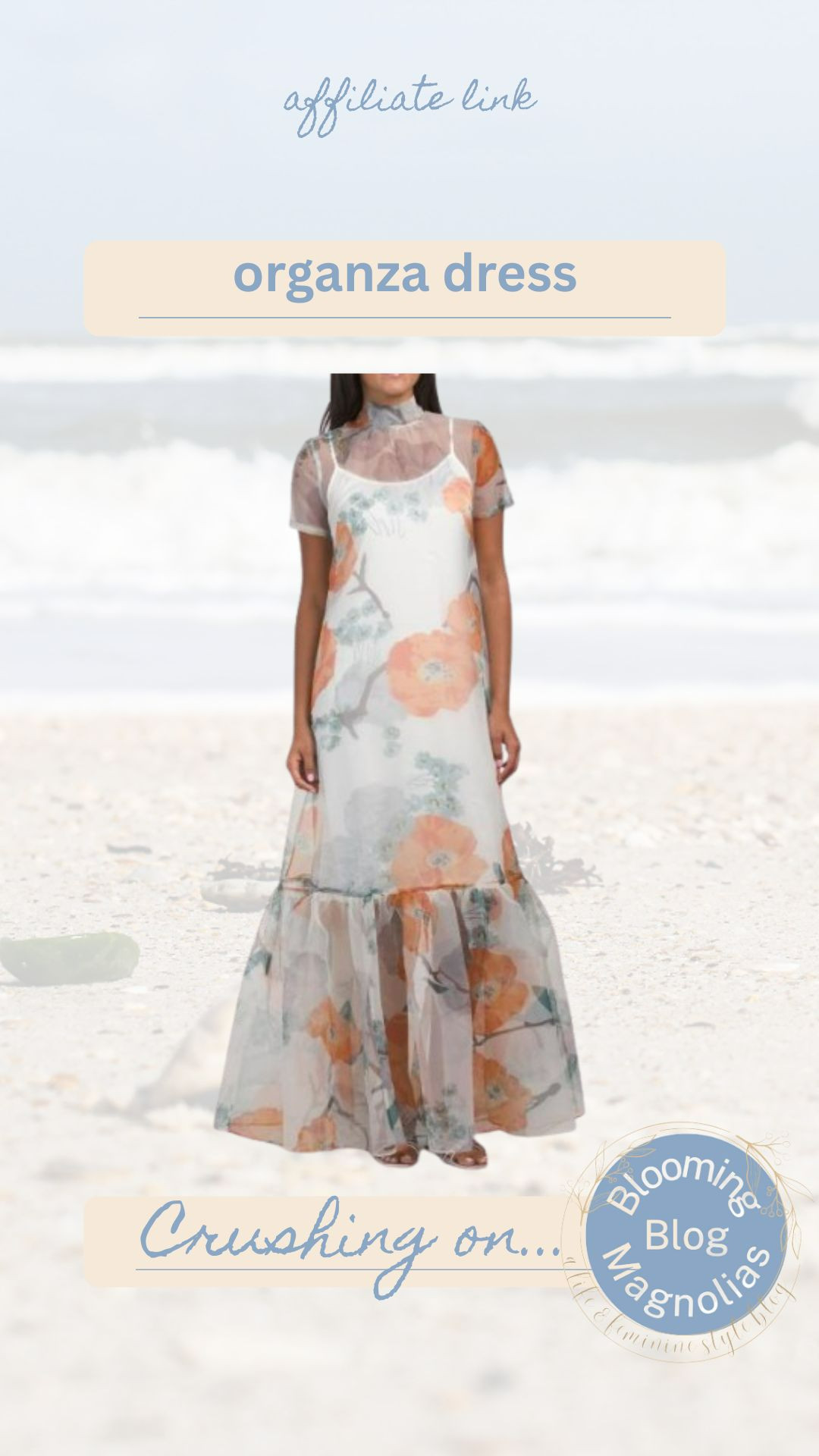 How gorgeous is this organza dress? Perfect to wear to a wedding! Selling fast! 

 