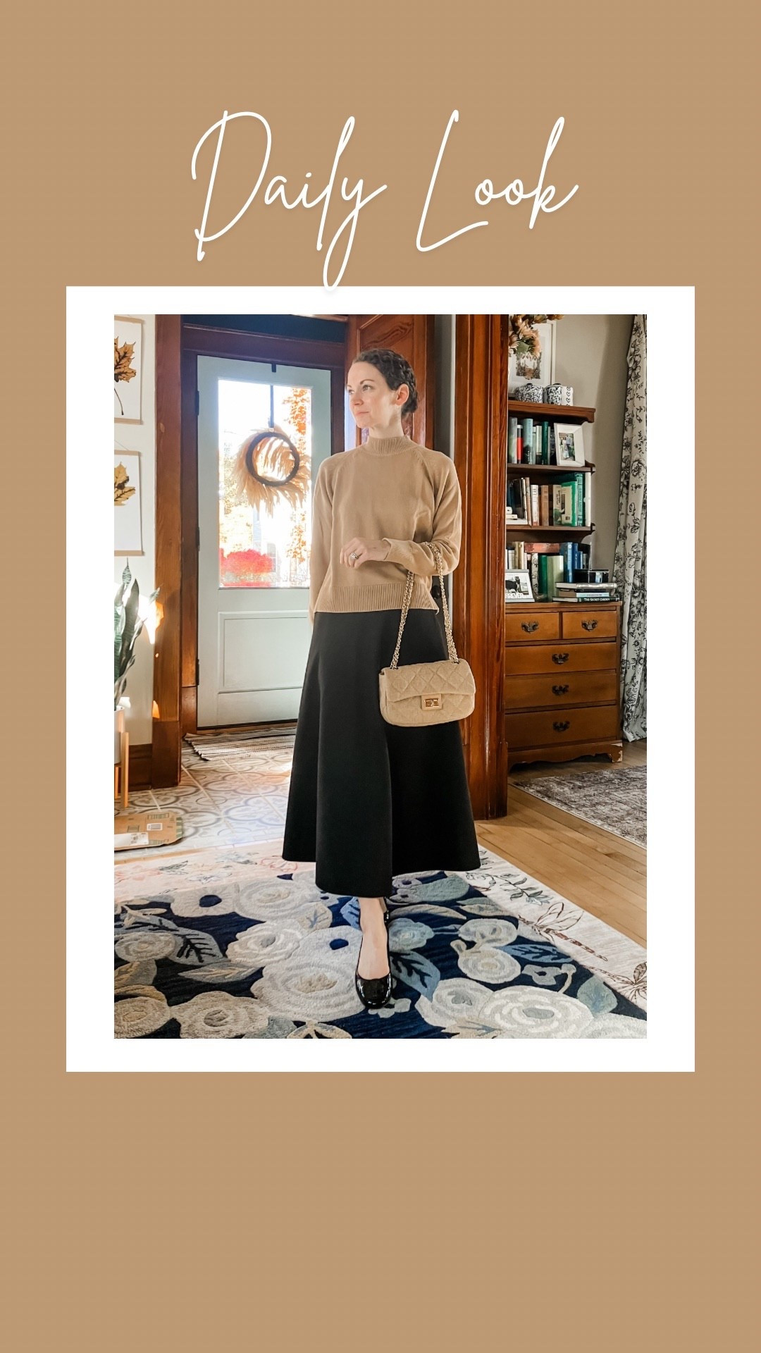 Classic fall outfit!
Petite outfit. Neutral outfit. Modest outfit. Thanksgiving outfit  

#LTKOver40 #LTKPetite #LTKSeasonal