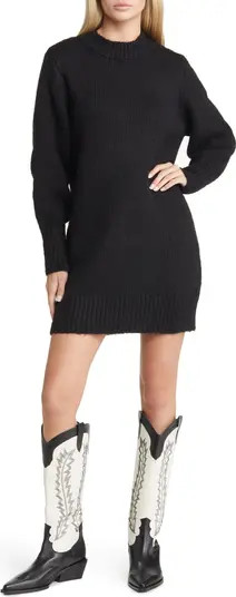 Topshop Crewneck Long Sleeve Sweater Dress | Nordstrom | Nordstrom