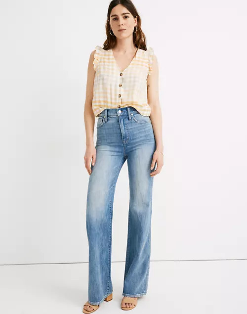 11" High-Rise Flare Jeans in Arbordale Wash | Madewell