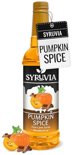 Syruvia Pumpkin Spice Syrup for Coffee 25.4 Ounces Pumpkin Spice Flavored Coffee Syrup | Amazon (US)
