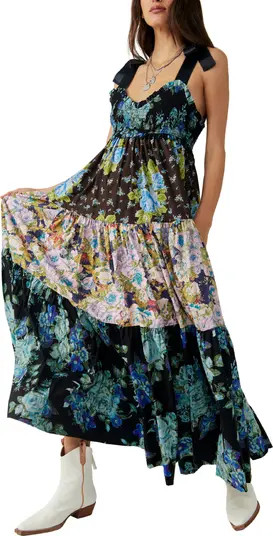 Free People Bluebell Mixed Floral Cotton Maxi Dress | Nordstrom | Nordstrom