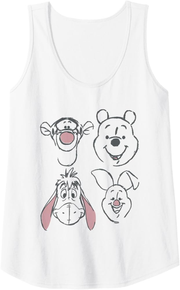 Disney Winnie The Pooh and Friends Sketch Tank Top | Amazon (US)