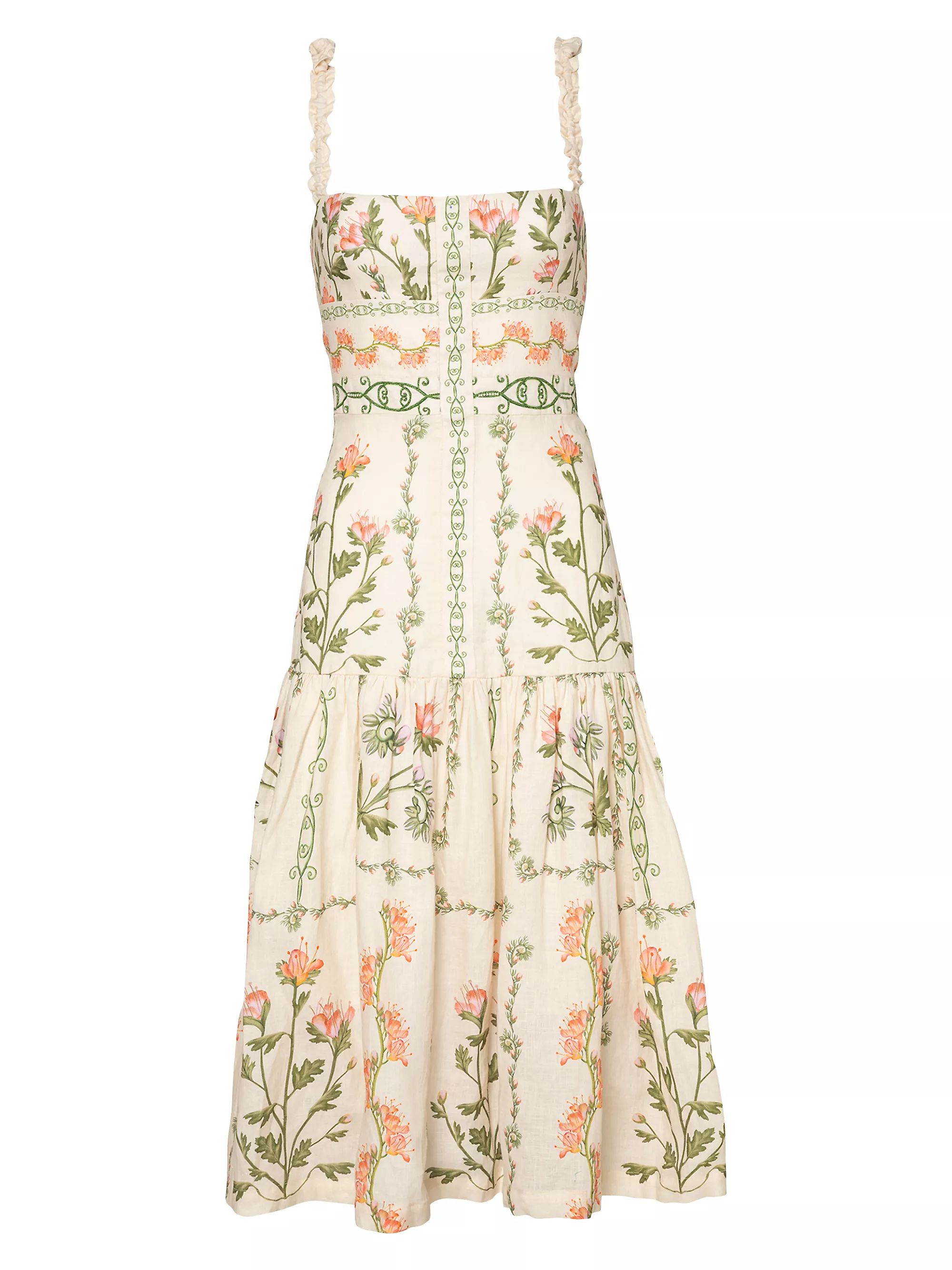 Alma Nispero Oasis Cotton Midi-Dress | Saks Fifth Avenue
