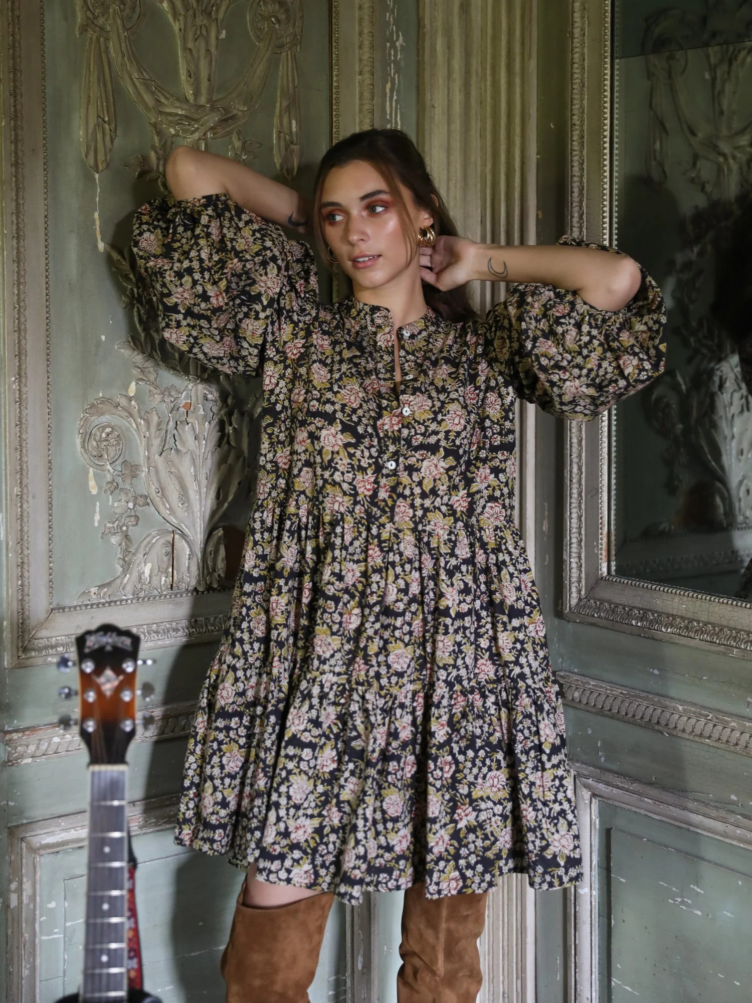 Shop Mille - Lola Dress in Rose Floral | Mille