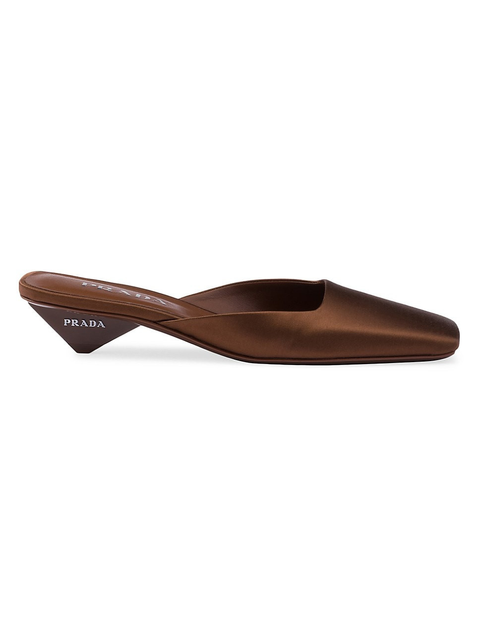 Women's Satin Mules - Brown - Size 4.5 | Saks Fifth Avenue