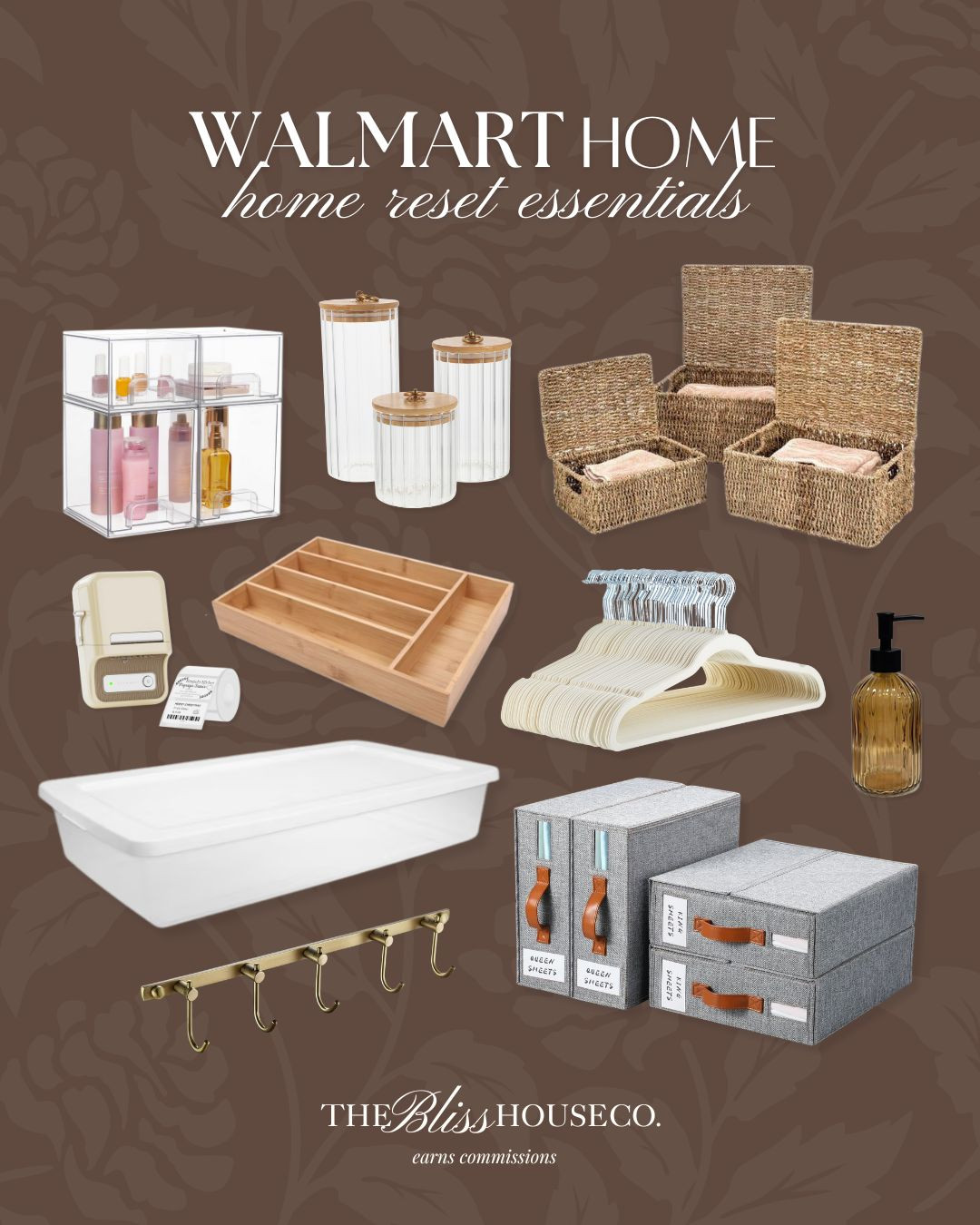 New Year home reset essentials from Walmart! Kitchen, bathroom, pantry, storage, organization, organizer, clean home reset, Walmart affordable home finds.
 

 #LTKHome #LTKFindsUnder50