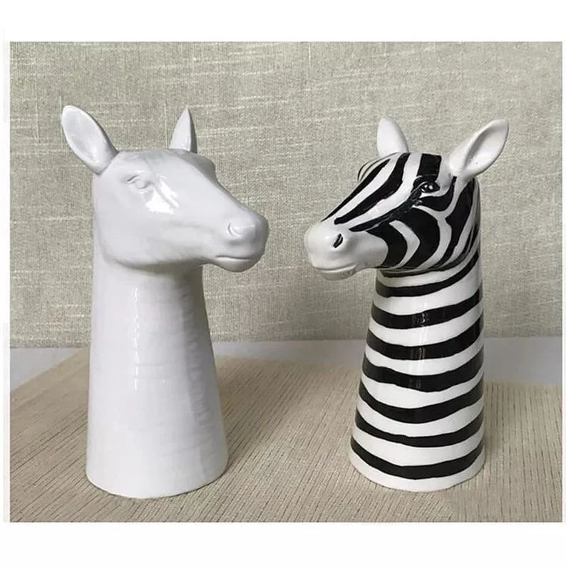 Zebra/Horse Flower Vase  Home Decoration | Etsy | Etsy (US)