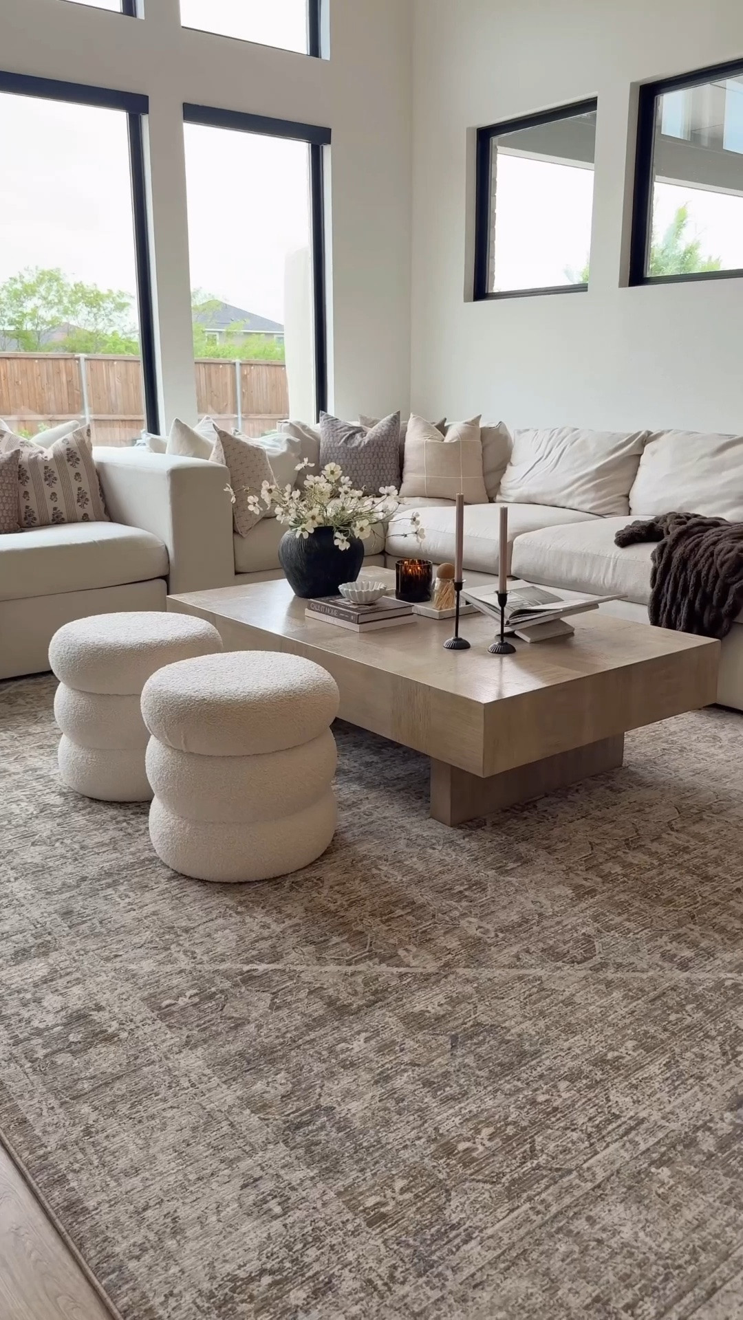 Coffee table style, cozy home decor, neutral cozy living room



@Wayfair