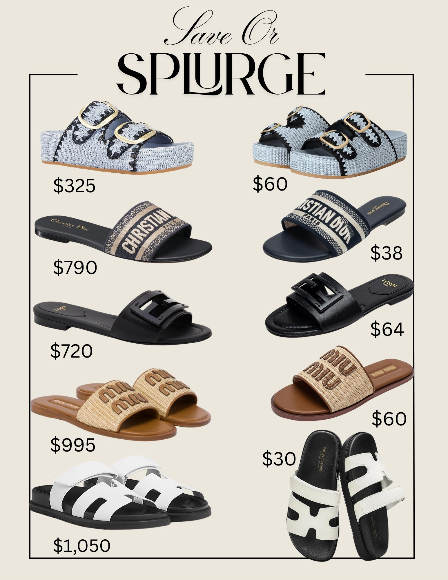 Save or Splurge!! Designer lookalike shoes from Amazon! 

Amazon Fashion, Amazon inspo, Designer inspired shoes, Summer outfits, Summer outfit inspo, Miu Miu shoes, Hermes shoes, Fendi shoes, Dior shoes, Emily Ann Gemma

#LTKStyleTip #LTKFindsUnder100 #LTKShoeCrush