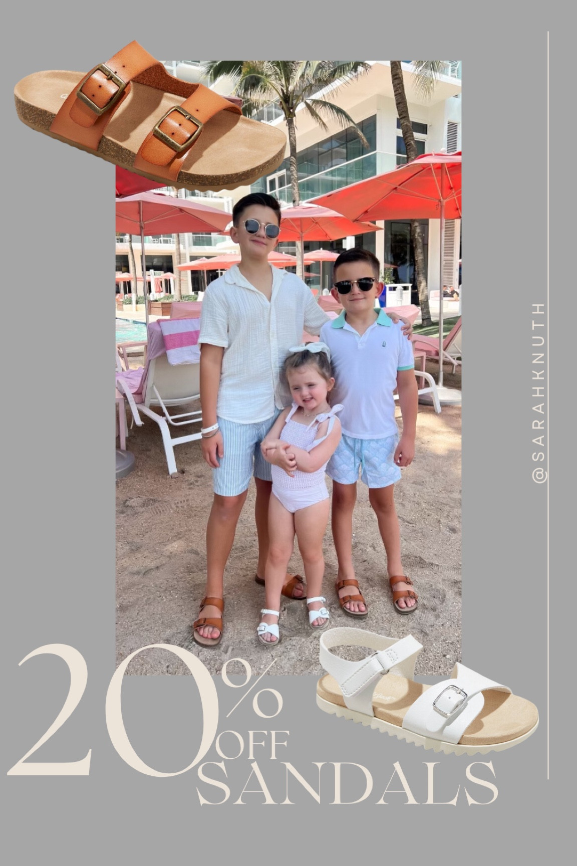 Sandals, swim, vacation outfit 

#LTKshoecrush #LTKswim #LTKkids