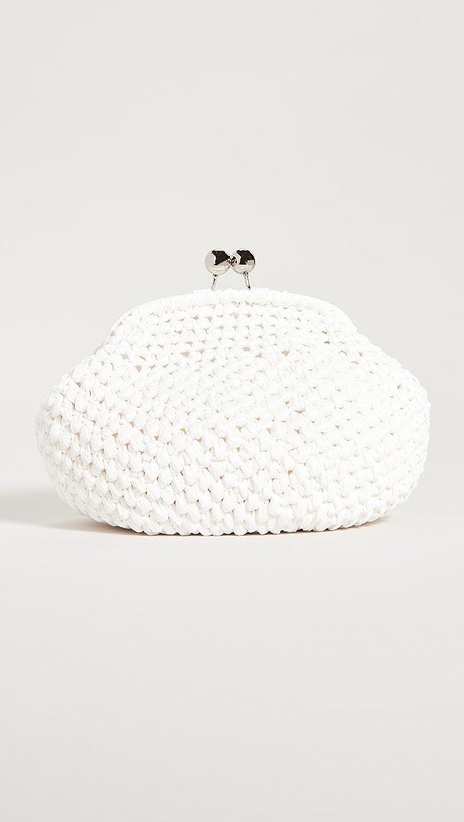 White Woven Clutch | Shopbop