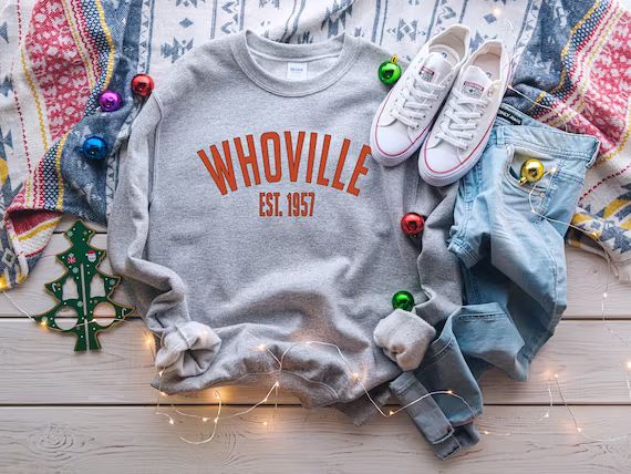 Whoville Christmas Sweatshirt Christmas Christmas Crewneck | Etsy | Etsy (US)