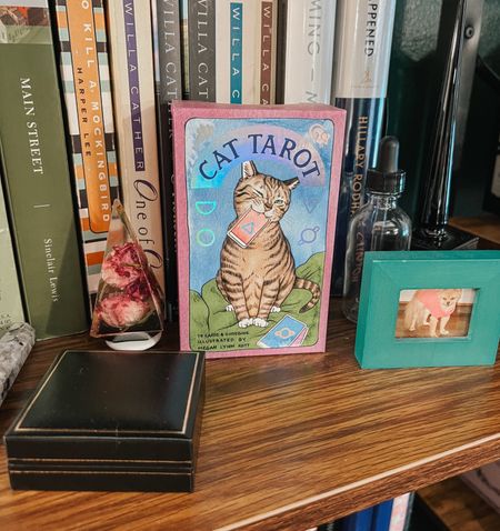 Office home decor inspiration for the cat lover 😻🎉📖 Cute and cozy home library vibes, with my favorite cat themed tarot cards 🖼️

#LTKunder100 #LTKfamily #LTKhome