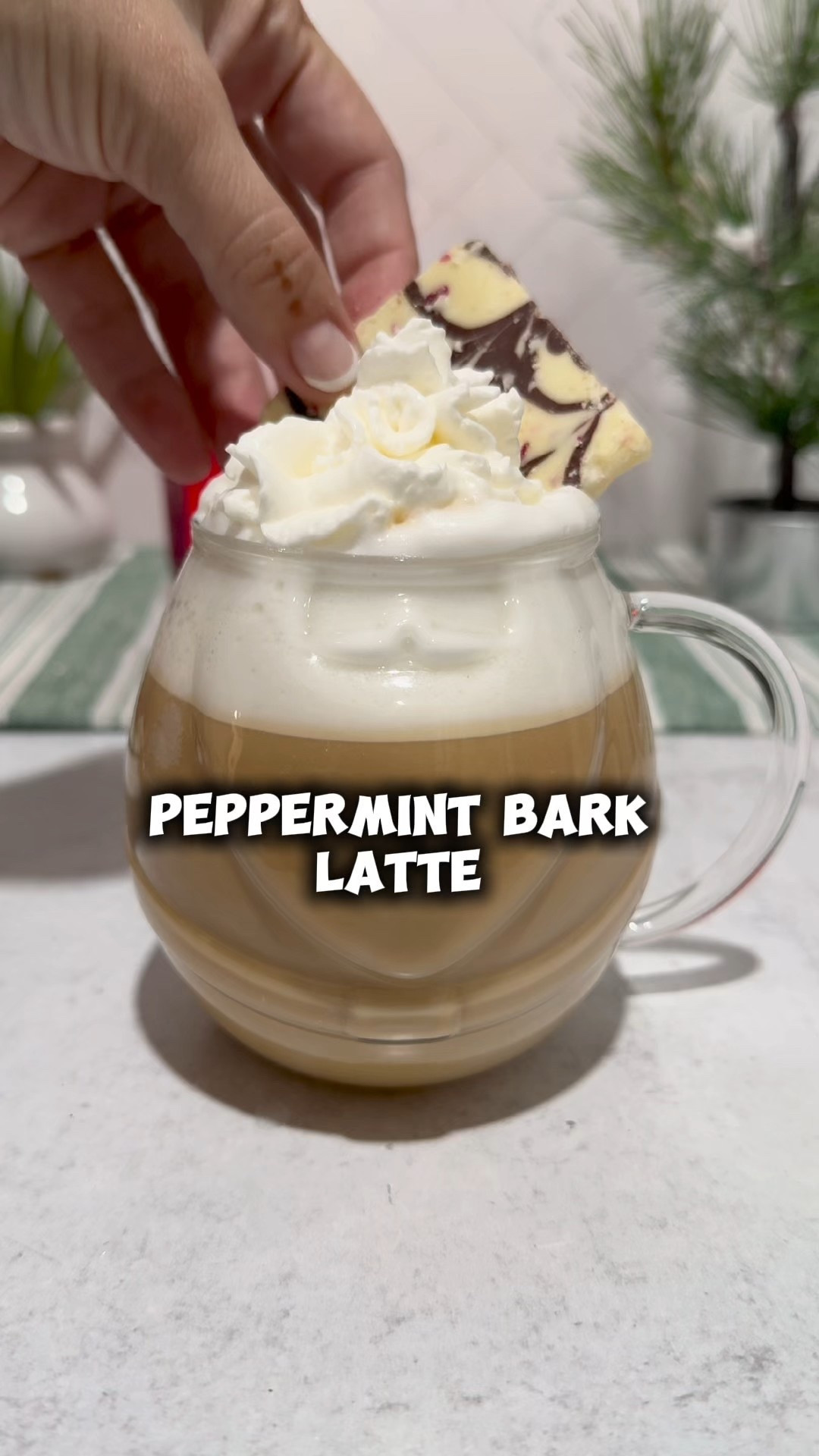 I’m so ready for Christmas! 🎄

Holiday coffees are my favorite to make and to drink. It’s like the best of the holidays in a warm cup ☕️

Peppermint bark latte 

Ingredients:
• 1oz white chocolate sauce 
• 0.5oz peppermint syrup 
• 2oz espresso 
• 6oz milk 
• Whipped cream 
• Peppermint bark to garnish 

#christmascoffee #coffee #drinks #coffeerecipes #holidaycoffee 

#LTKfoodie #LTKmorningroutine #LTKmomlife