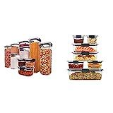 Rubbermaid Brilliance Pantry Organization & Food Storage Containers, Set of 10 (20 Pieces Total) & B | Amazon (US)
