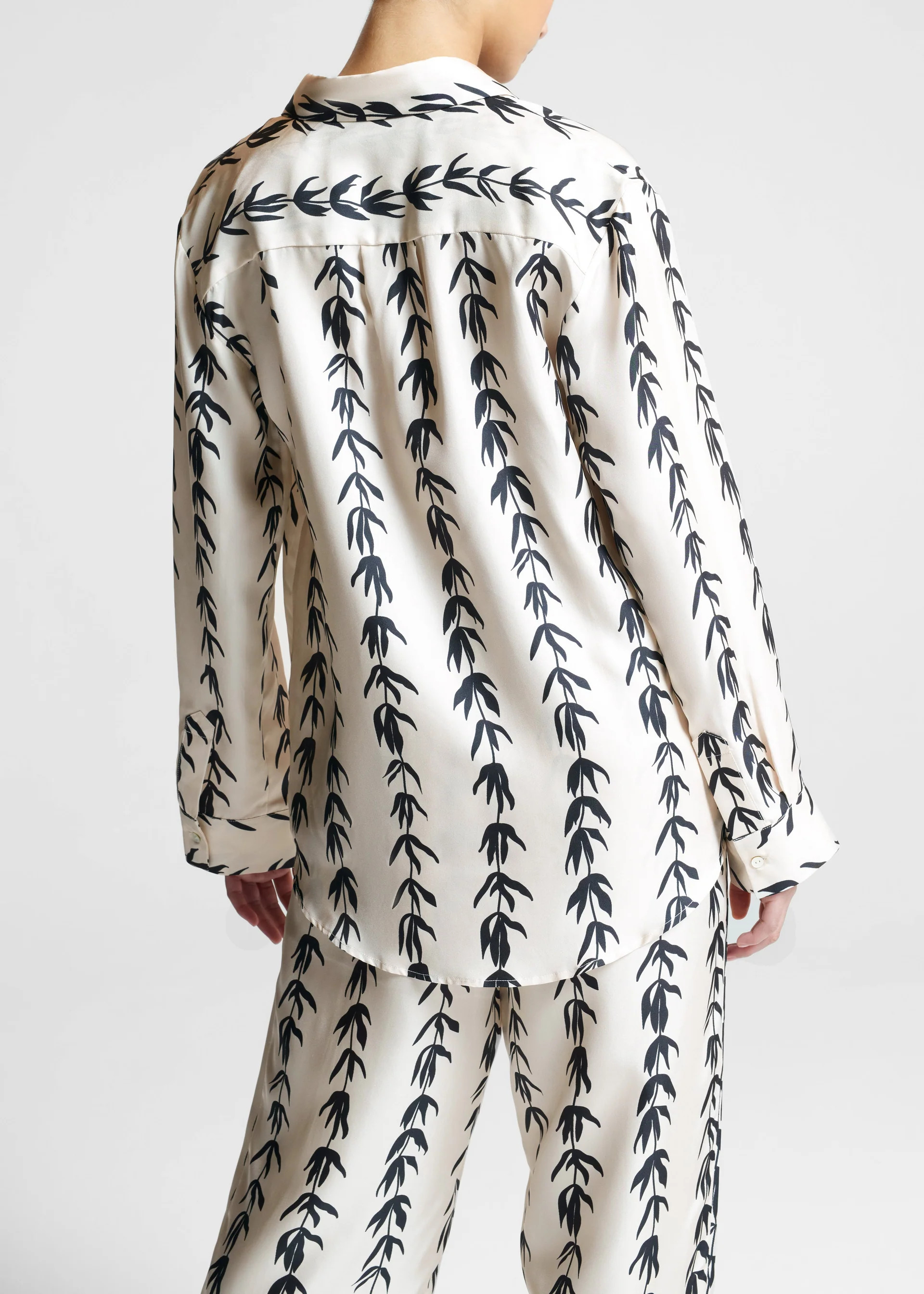 London
      
Fallen
      
Stripe
      
Printed
      
Silk
      
Twill
      
Pyjama
      
T... | ASCENO
