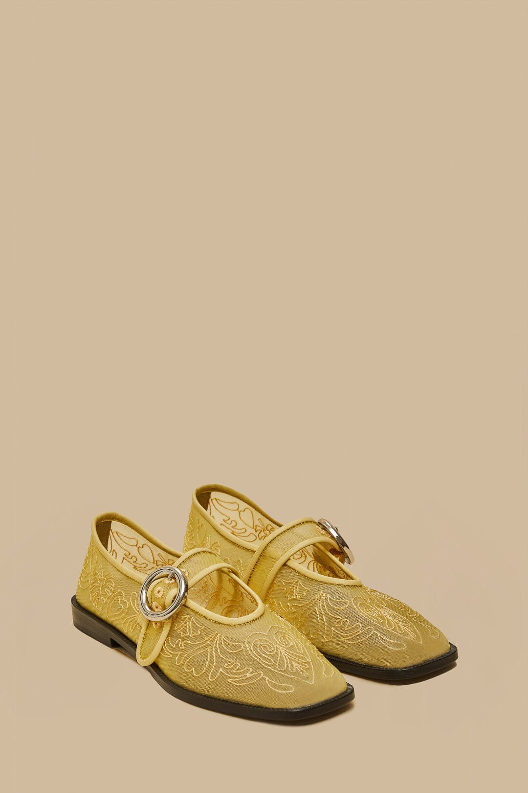 Banana Yellow Square Toe Ballerina | FarmRio (US)