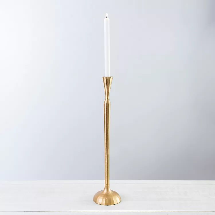 Gold Metal Taper Candle Holder, 21 in. | Kirkland's Home