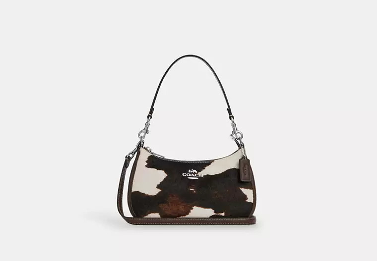 Teri Shoulder Bag With Cow Print | Coach Outlet CA