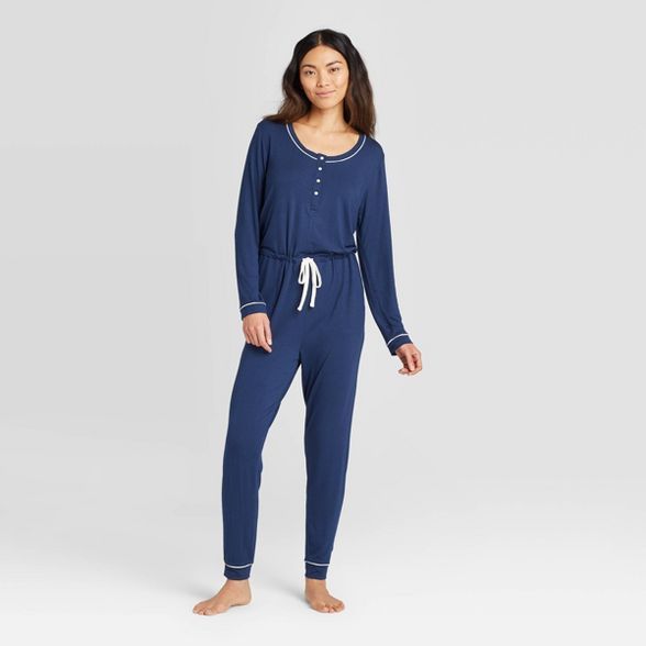 Women's Beautifully Soft Henley Jumpsuit - Stars Above™ | Target