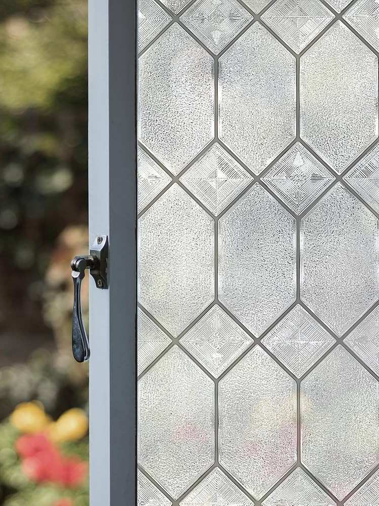 Artscape Old English Large | Window Privacy Film Textured Glass Pattern | Non-Adhesive & UV Prote... | Amazon (US)