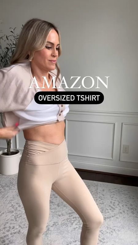 Oversized tshirts from Amazon perfect for spring & summer! 7 colors available - wearing size small in tops, xs in all leggings 


#LTKOver40 #LTKFindsUnder50 #LTKStyleTip