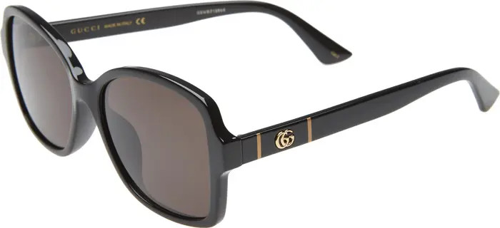 57mm Rectangular Sunglasses | Nordstrom