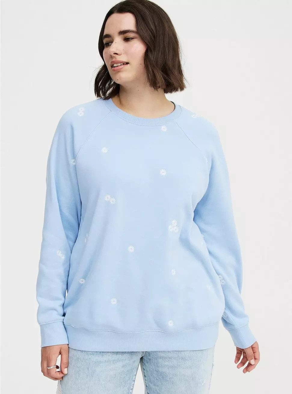 Cozy Fleece Raglan Sweatshirt | Torrid (US & Canada)