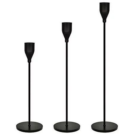 Candle Stick Holders Set of 3, Metal Taper Candle Stands Set Modern Elegant Decorative for Dinning F | Walmart (US)