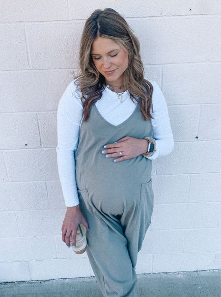 Finally jumped on this comfy jumpsuit trend and 10/10 recommend! 🙌🏼 

I would recommend sizing down or staying with original size! I got a medium for the bump and it’s huge-could have definitely fit in a small with the bump for sure! 



#LTKbump #LTKstyletip #LTKfindsunder50