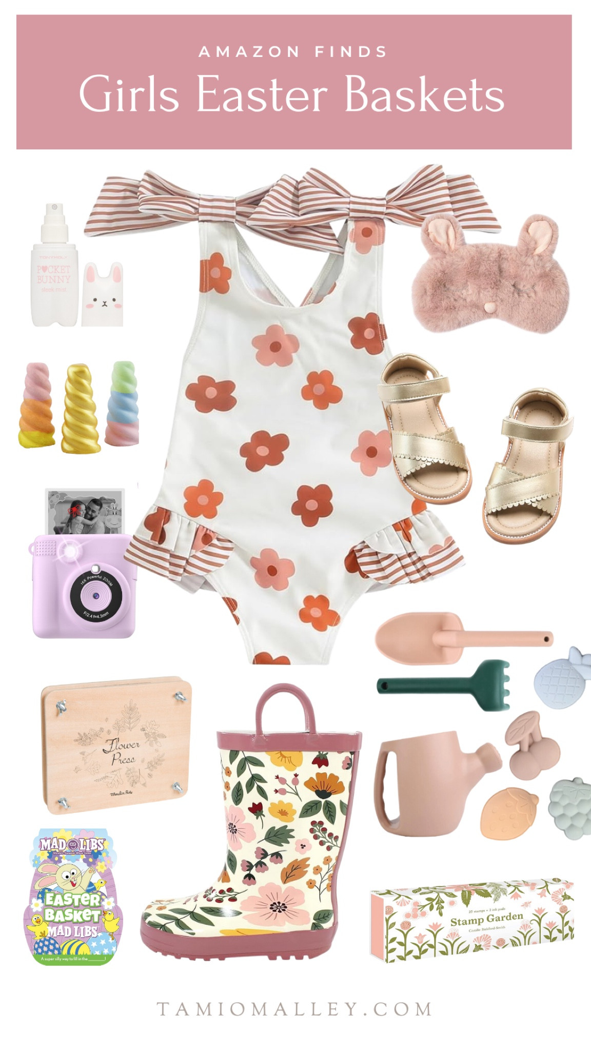 Last minute Easter basket finds for little girls that will still arrive in time!

Little girls swimsuit, outdoor play, floral rain boots, sand toys, unicorn chalk, bunny skincare, spa mask, scalloped sandals, toddler girls, little girls, spring 2024, summer girls 

#LTKfamily #LTKSeasonal #LTKkids