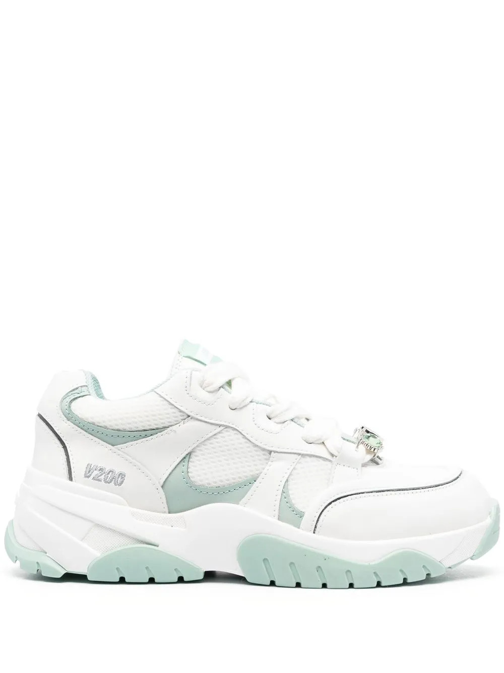 Catfish panelled lace-up sneakers | Farfetch Global