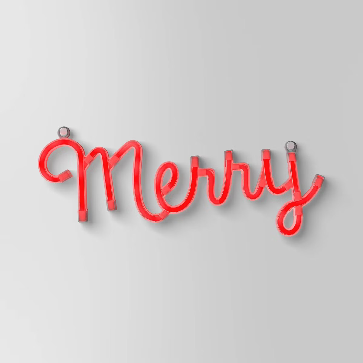 LED Battery Operated Christmas Neon Merry Hangable Sign Red - Wondershop™ | Target