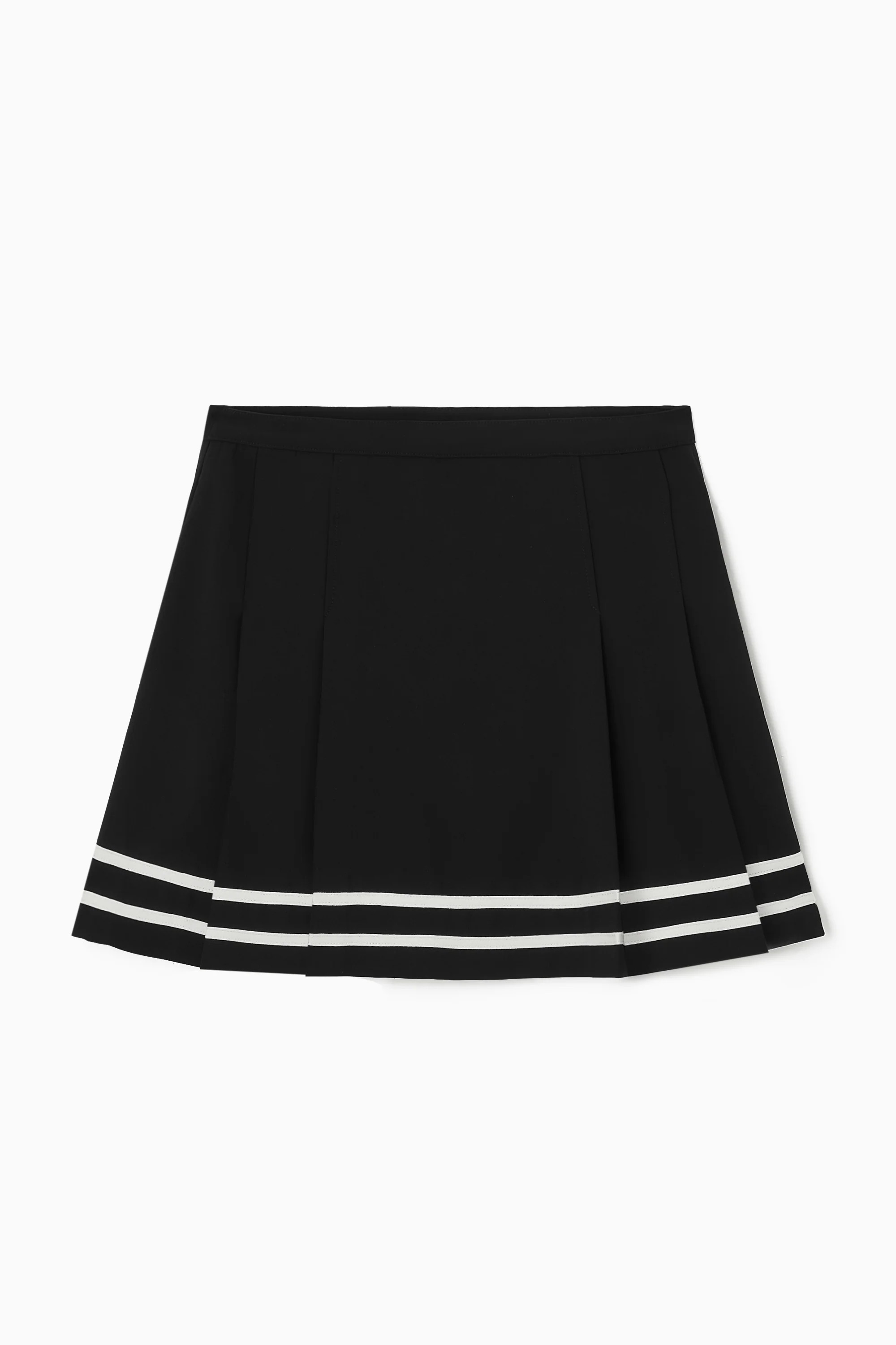Jodie Stripe Skort - Black & White | Victoria Paulsen