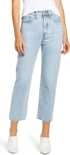 Wedgie High Waist Crop Straight Leg Jeans | Nordstrom