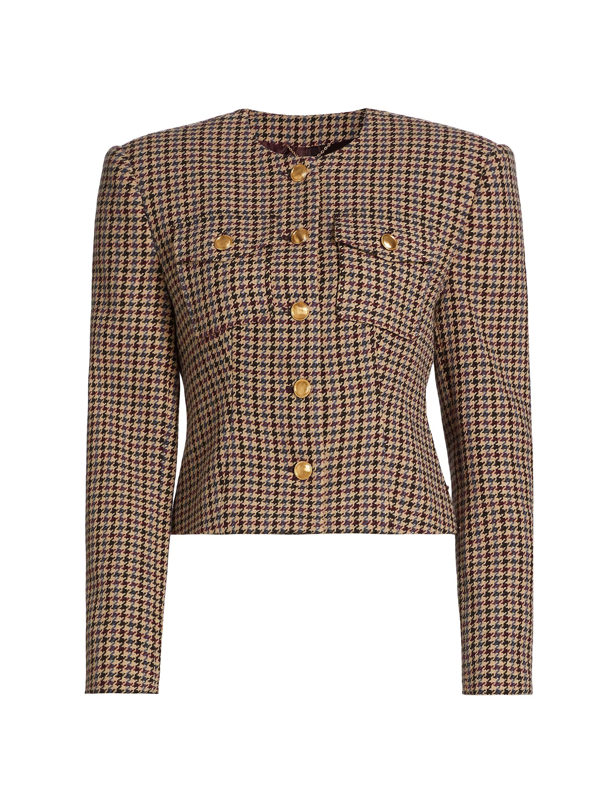 Ronny KoboJerry Houndstooth Wool-Blend Jacket | Saks Fifth Avenue