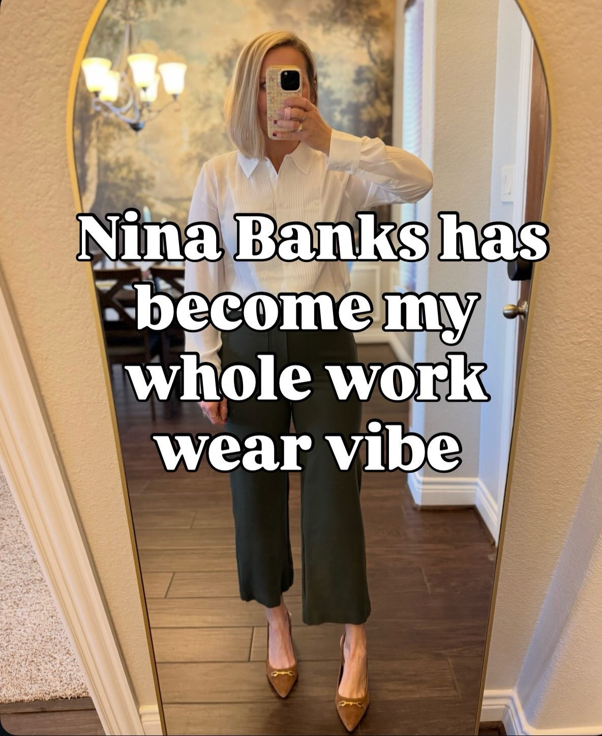 Since turning 40, I’ve turned into a modern day Nina Banks with my work wear wardrobe and I’m here for it!! Lots of pleats, blazers, button downs, and tucked in sweaters.

Outfit 1: size small sweater, size small
Button down, size 6 pants
Outfit 2: size 6 tuxedo blouse, size 6 cropped pants
Outfit 3: size small striped sweater, size 4 trouser pants
Outfit 4: size small striped cardigan, size 6 pleated pants 
Outfit 5: size XS lady jacket, size small ponte pants
Outfit 6: size small button down, size small long blazer, size small ponte pants 
 


#modernmom #workingmomma #workingmomstyle #momof4 #workwearstyle

#LTKOver40 #LTKSaleAlert #LTKWorkwear