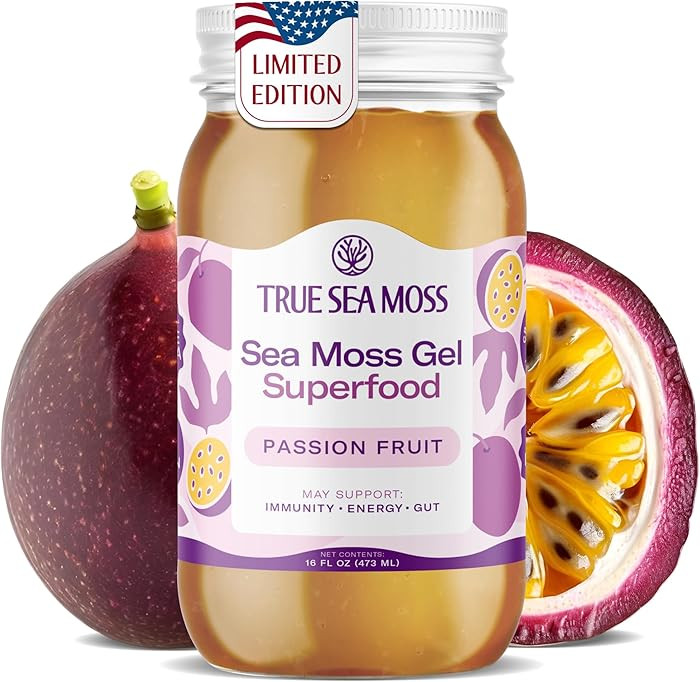 TrueSeaMoss Sea Moss Gel – Made in USA – Wildcrafted Seamoss, Fruits & Jarred Vegetables – ... | Amazon (US)