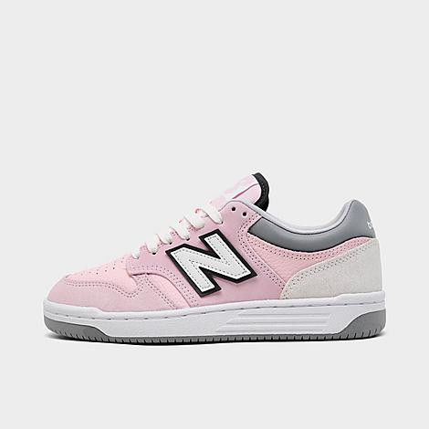 New Balance Women's 480 Casual Shoes in Pink/Pink Size 8.5 Leather | Finish Line (US)