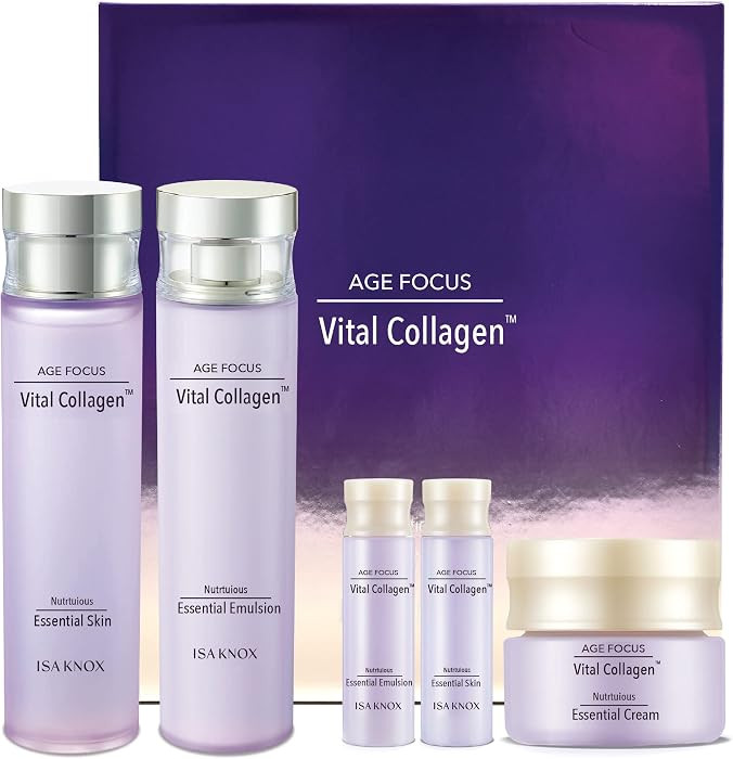 ISA KNOX AGE FOCUS VITAL COLLAGEN SKINCARE GIFT SET (370ml / 12.51 Fl Oz) - Korean Luxury Premium... | Amazon (US)